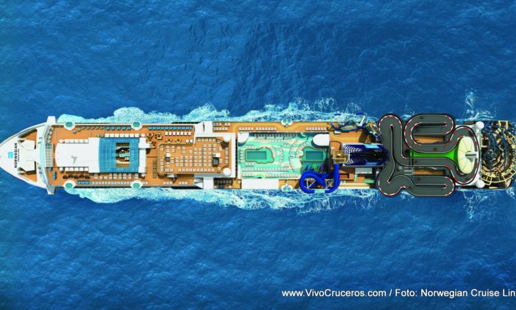 Norwegian Encore Aerial Birds Eye