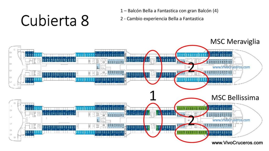 MSC Meraviglia vs MSC Bellissima Cubierta 8