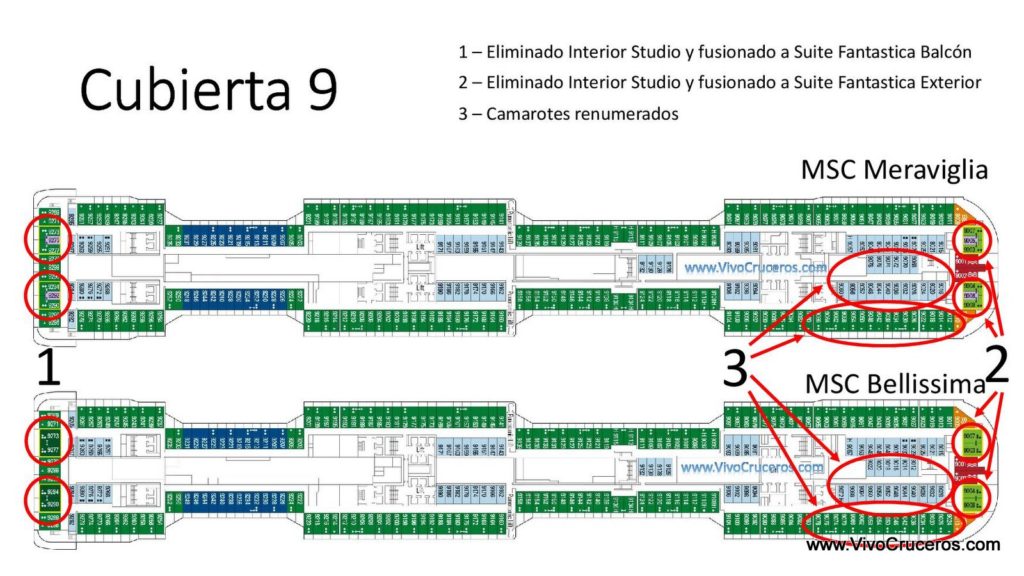 MSC Meraviglia vs MSC Bellissima Cubierta 9