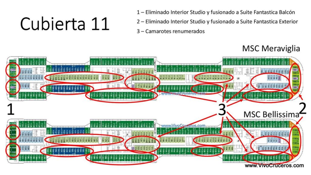 MSC Meraviglia vs MSC Bellissima Cubierta 11
