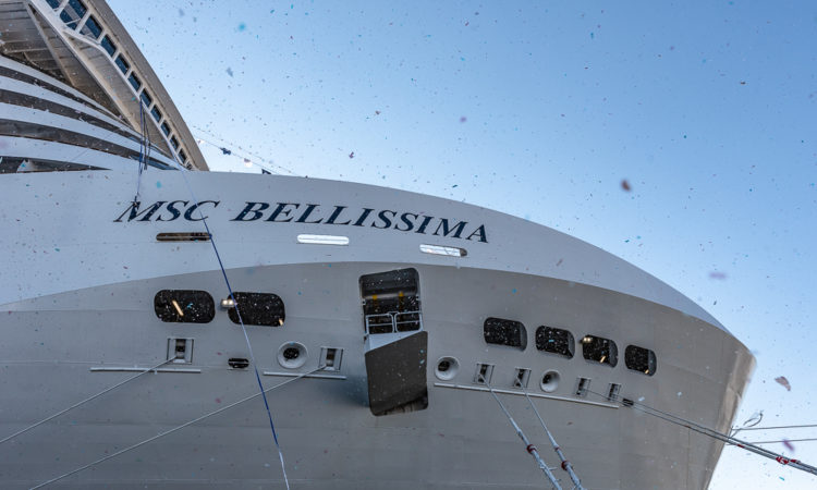 MSC Bellissima Entrega astillero